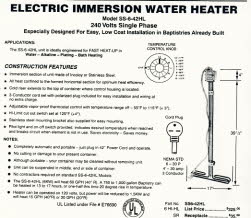 Immersion Heater