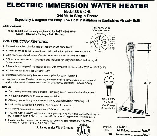 Immersion Heater