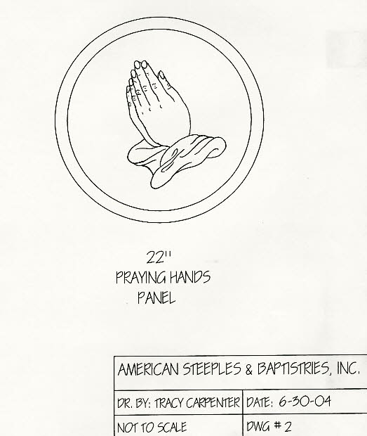 Praying Hands Panel